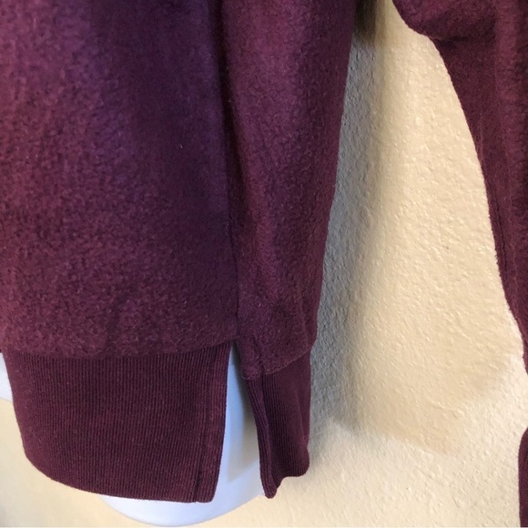 Victoria Secret Pink Spelled Out Fleece Plum Pullover Size XS - Picture 5 of 8